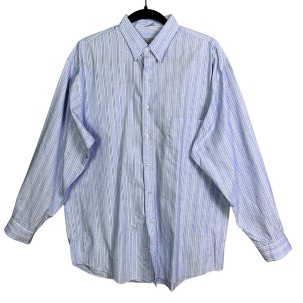 Paul Smith shirt men's Small button‎ down Signature Stripe blue VTG